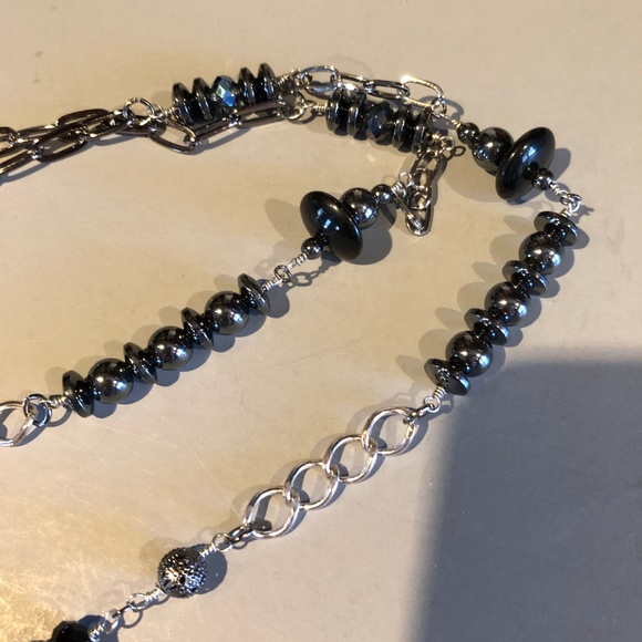 Mixed Bead and Chain Necklace #12 - Picture 4 of 7